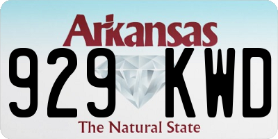 AR license plate 929KWD