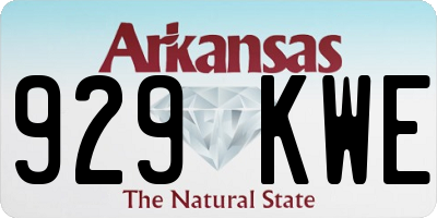 AR license plate 929KWE