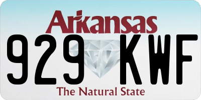 AR license plate 929KWF