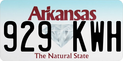 AR license plate 929KWH