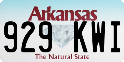AR license plate 929KWI
