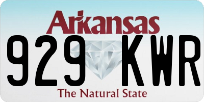 AR license plate 929KWR