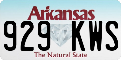 AR license plate 929KWS