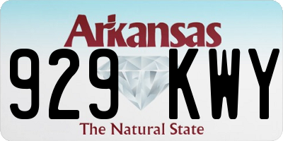AR license plate 929KWY