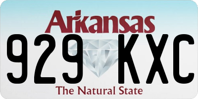 AR license plate 929KXC