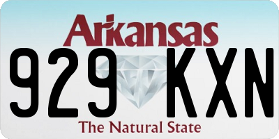 AR license plate 929KXN