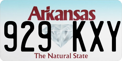 AR license plate 929KXY