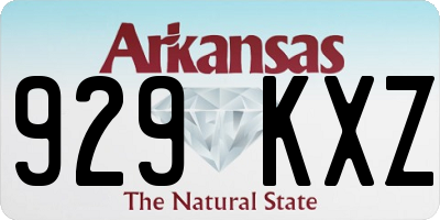 AR license plate 929KXZ