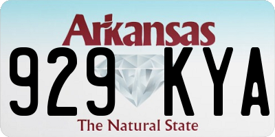 AR license plate 929KYA