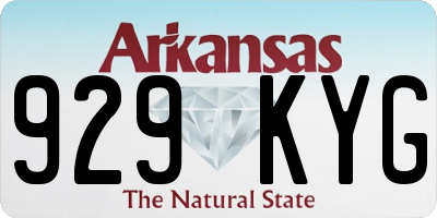 AR license plate 929KYG