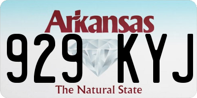 AR license plate 929KYJ