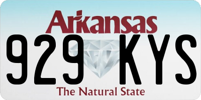AR license plate 929KYS
