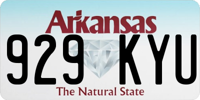 AR license plate 929KYU