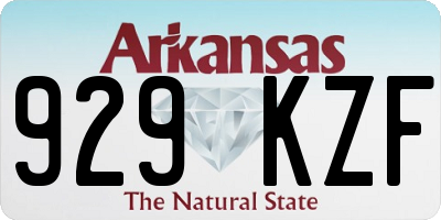 AR license plate 929KZF