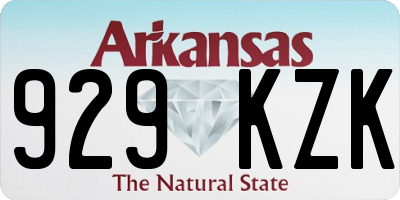 AR license plate 929KZK