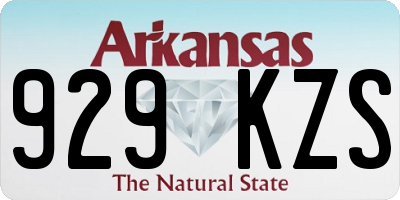 AR license plate 929KZS