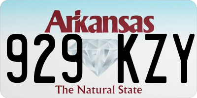 AR license plate 929KZY