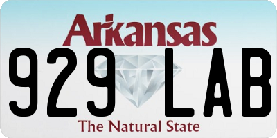 AR license plate 929LAB