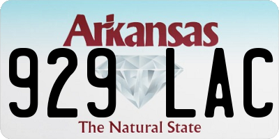 AR license plate 929LAC