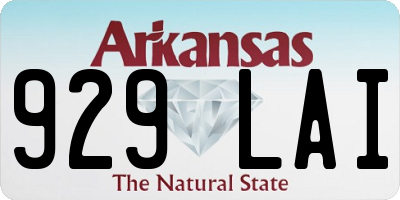 AR license plate 929LAI