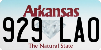 AR license plate 929LAO