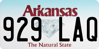 AR license plate 929LAQ