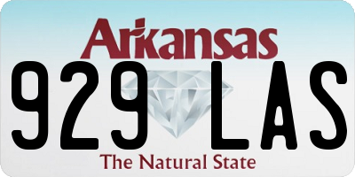 AR license plate 929LAS