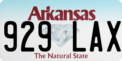 AR license plate 929LAX