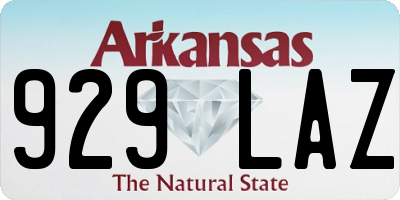AR license plate 929LAZ