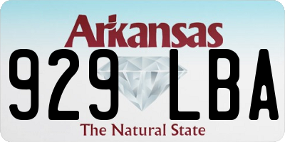 AR license plate 929LBA