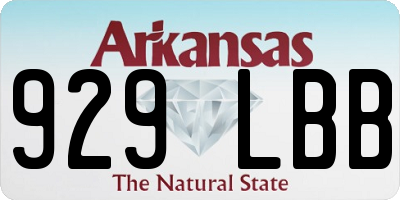 AR license plate 929LBB