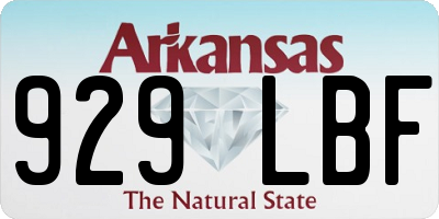 AR license plate 929LBF
