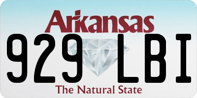 AR license plate 929LBI