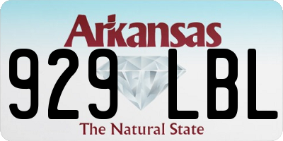 AR license plate 929LBL