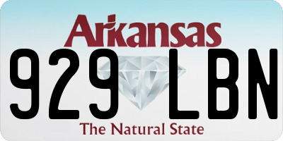 AR license plate 929LBN