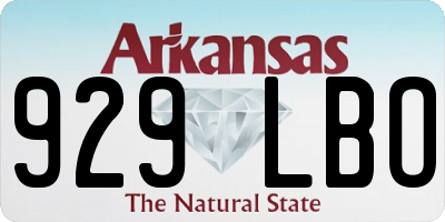 AR license plate 929LBO