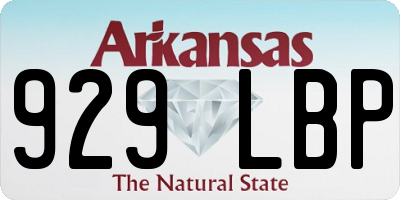AR license plate 929LBP