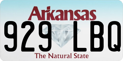 AR license plate 929LBQ
