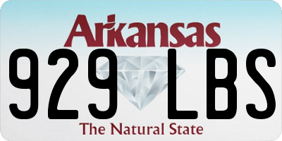 AR license plate 929LBS