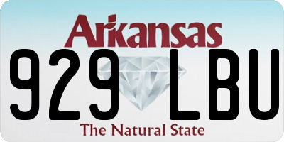 AR license plate 929LBU