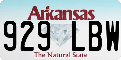 AR license plate 929LBW