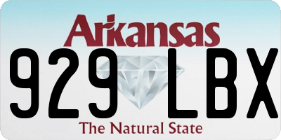 AR license plate 929LBX