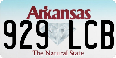AR license plate 929LCB