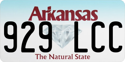 AR license plate 929LCC