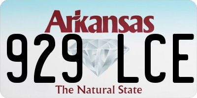 AR license plate 929LCE