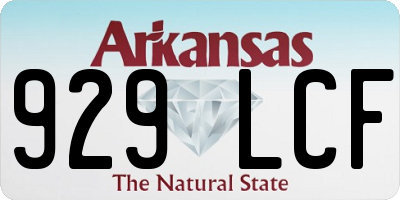 AR license plate 929LCF