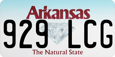 AR license plate 929LCG