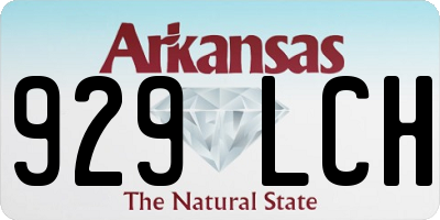 AR license plate 929LCH
