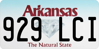 AR license plate 929LCI
