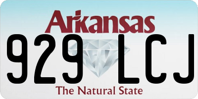 AR license plate 929LCJ
